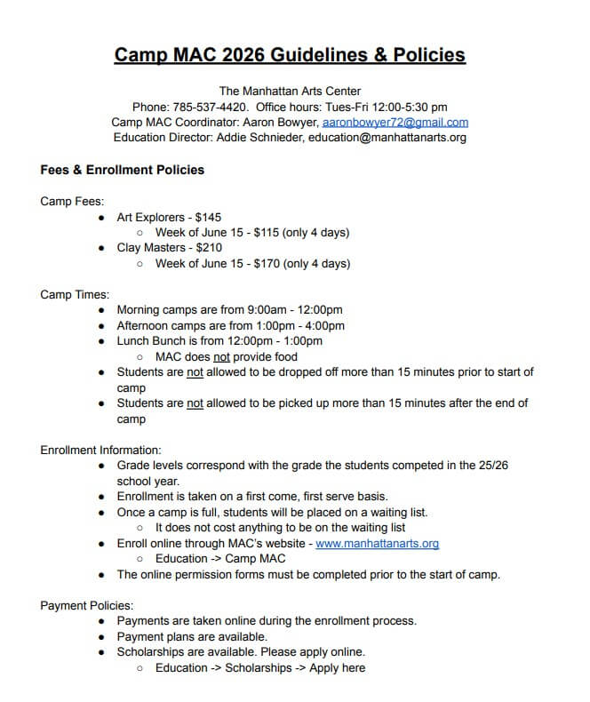 Guidelines & Polices pg 1