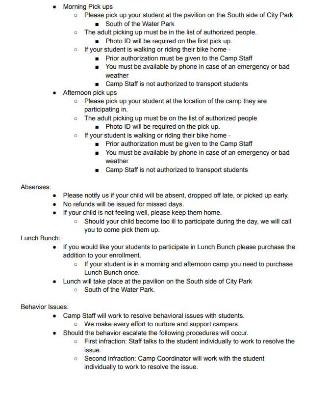 Guidelines & Polices pg 3